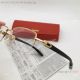 Clone Premiere Cartier Eyeglasses 8101031 Half frame Wooden leg (5)_th.jpg